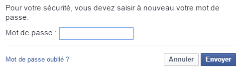 mot de passe demandé
