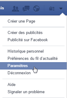 paramètres facebook
